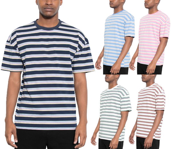 Striped Round Neck Tshirt