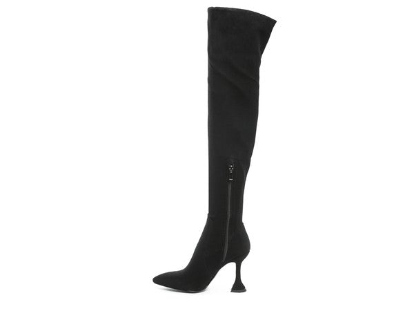 BRANDY OVER THE KNEE HIGH HEELED BOOTS